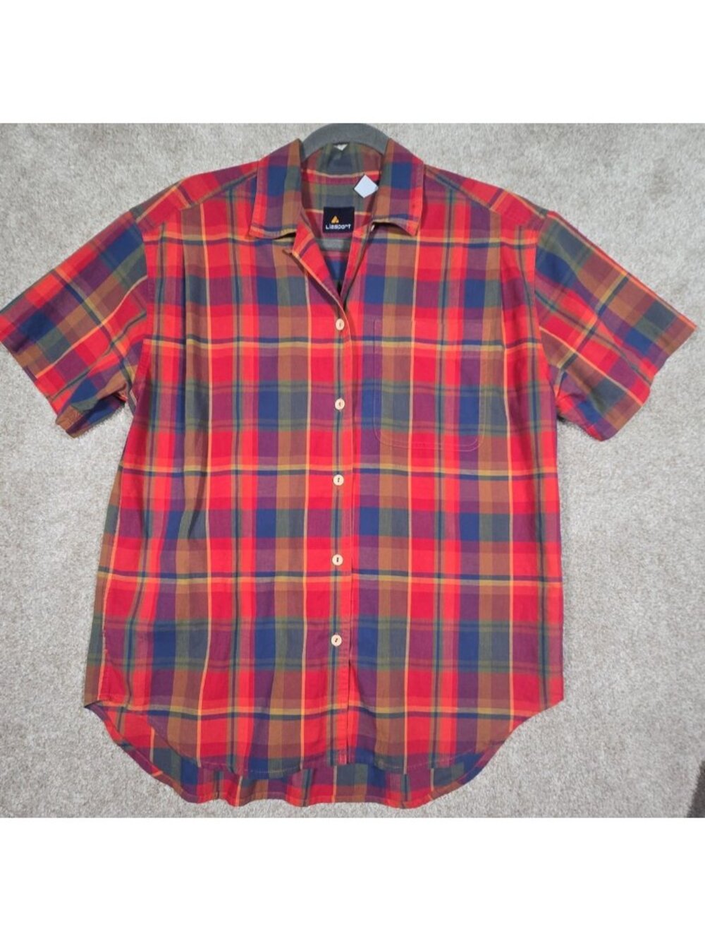 Liz Sport Vtg 2 Piece Dress Set Tartan Plaid Wrap Skirt & Shirt Academia Women M - Picture 6 of 16